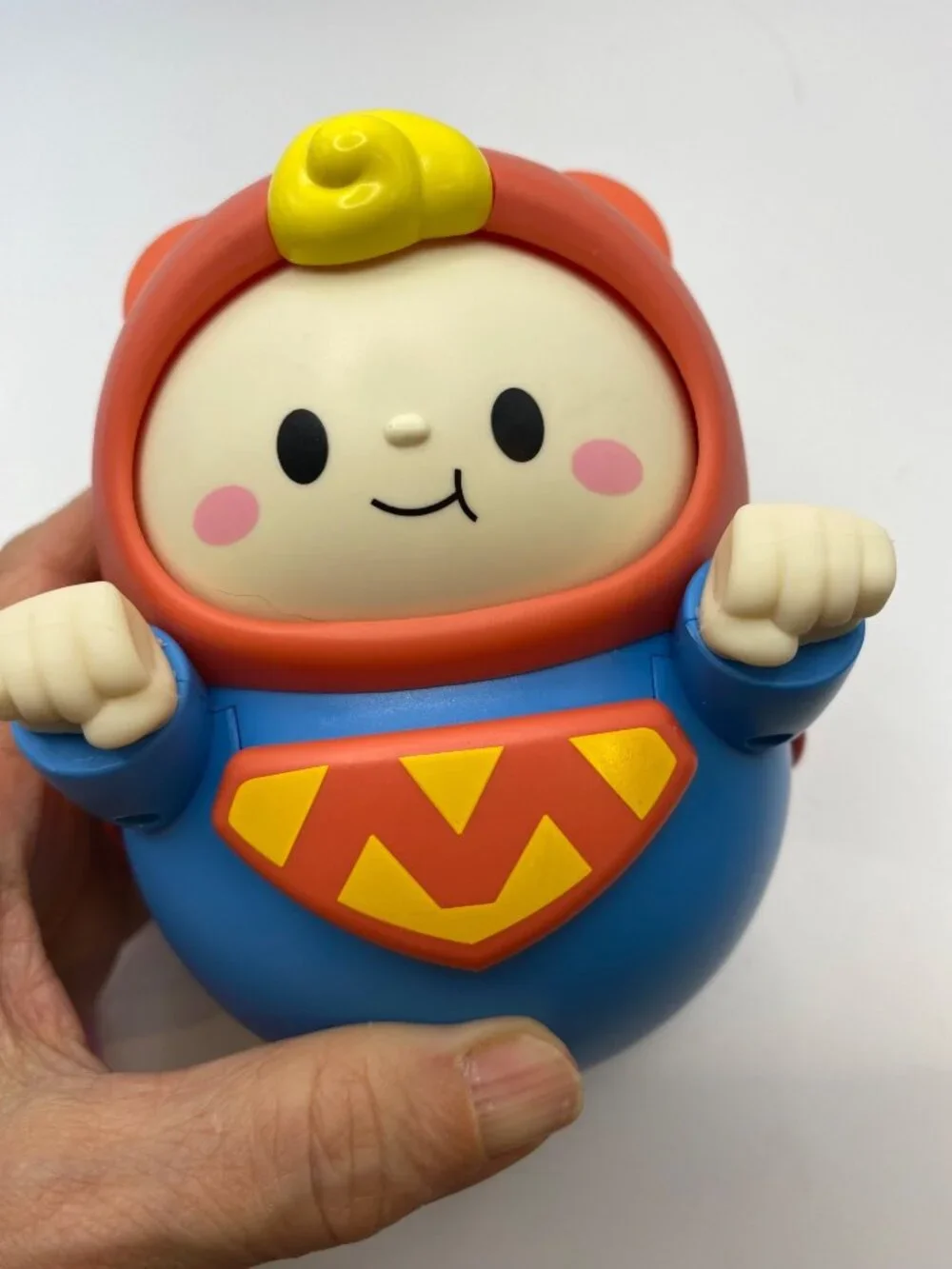 Superhero-Themed Toy Figure With Bear Costume & Cape Durable Plastic and silicon
